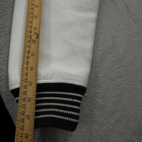 Bornfly Forever Varsity Jacket Tiger Patch Wool Blend Long Sleeves Mens 3X - Picture 13 of 16